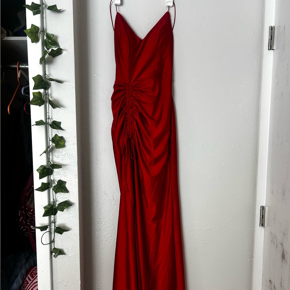 Windsor Vibrant Red Satin Dress